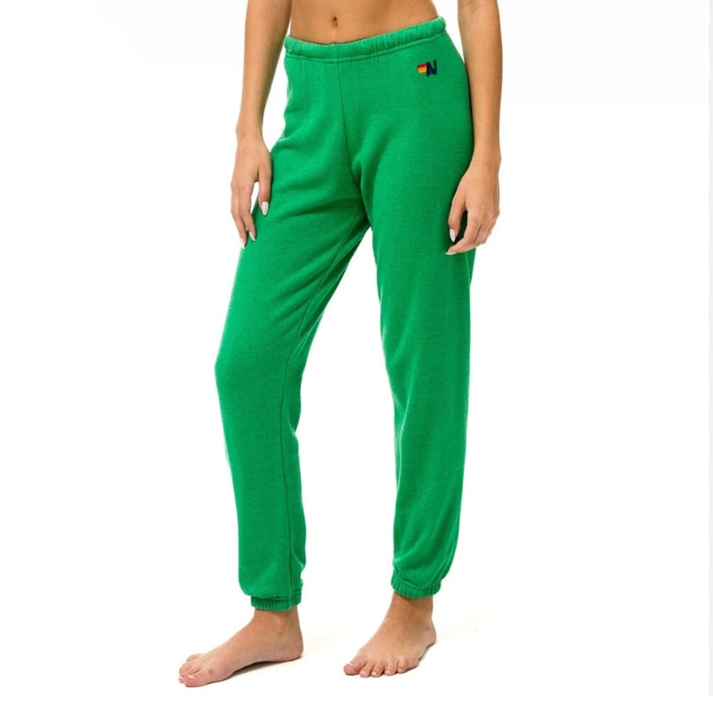 Aviator Nation kelly green, Aspen, jazz fest, collaboration, sweatpants